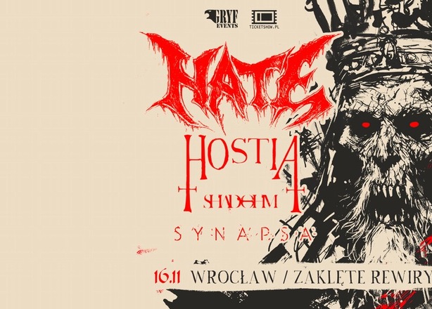 Bilety na  Koncert Hate / Hostia / Synapsa / Shadohm klub Łącznik Wrocław