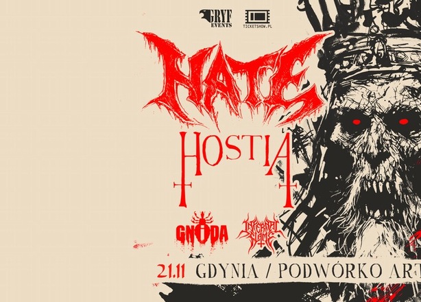 Bilety na  Koncert Hate / Hostia / Gnida / Infernal Flame klub Podwórko Art. Gdynia