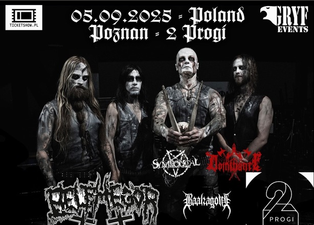 Bilety na  Koncert Belphegor / Symbolical / Dominance / Baalzagoth, Poznań klub 2 Progi
